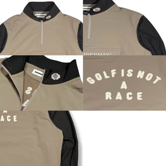 DECEMBERMAY ディセンバーメイ ゴルフウェア メンズ Glen Halfzip Jacket  MEN ハーフジップ ブルゾン 裏起毛 撥水性 防風性 1-512-1510