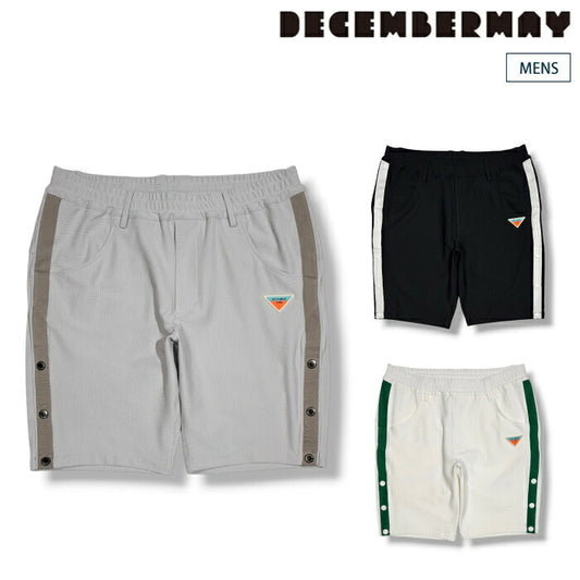 DECEMBERMAY ディセンバーメイ ゴルフウェア メンズ Newport seersucker shorts MEN ショートパンツ ストレッチ性 UVカット効果 セットアップ対応 1-605-2129