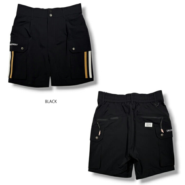 DECEMBERMAY ディセンバーメイ ゴルフウェア メンズ Water repellent agile short pants ショートパンツ ストレッチ性 撥水素材 防風性 高機能素材 超軽量 シワになりにくい ソフト ゆったり 1-605-2150