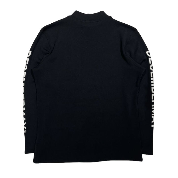 DECEMBERMAY ディセンバーメイ ゴルフウェア メンズ Effortless inner boa mock neck/ MEN 長袖シャツ モックネック 裏起毛 裏面ボア 保温性 伸縮性 日本製 1-612-0538