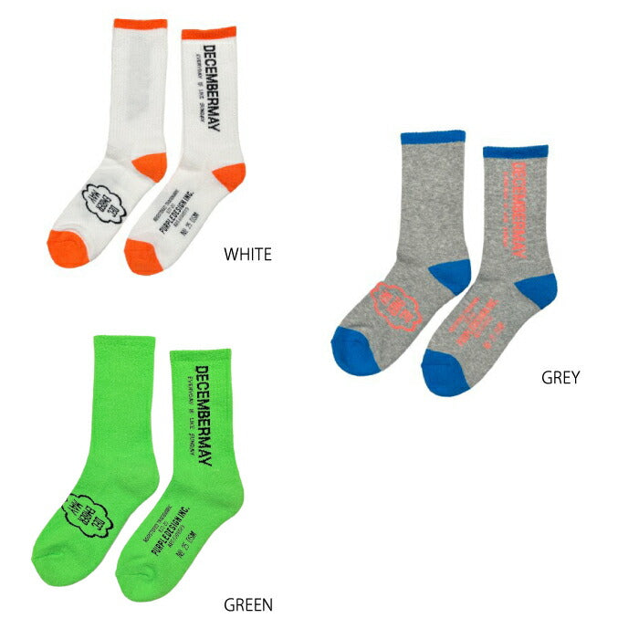 DECEMBERMAY ディセンバーメイ メンズ Neo Neo Logo Sox / MAN 1-999-4104
