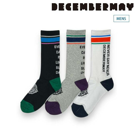 DECEMBERMAY ディセンバーメイ ゴルフウェア メンズ ソックス high gage rib sox/MEN 定番品 1-999-4105