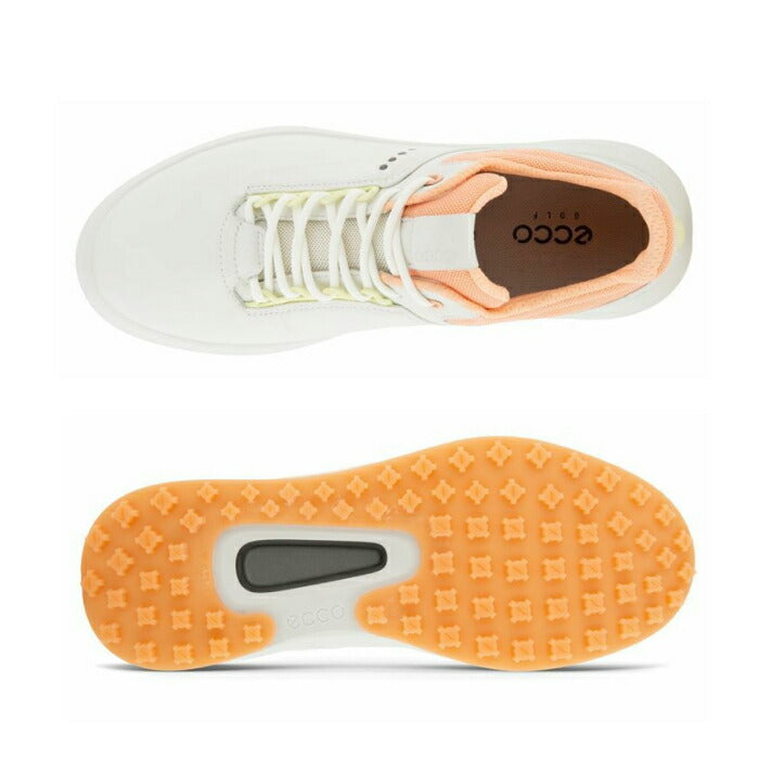 ECCO エコー レディース Women's GOLF CORE GOLF SHOE WHITE/PEACH NECTAR 撥水性・柔軟性 100403