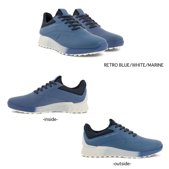 ECCO エコー メンズ ECCO M GOLF S-THREE LACE ハイブリッドゴルフシューズ 防水 透湿機能 102944