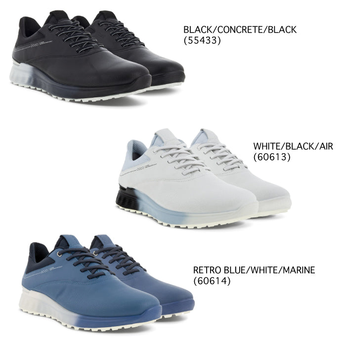 ECCO エコー メンズ ECCO M GOLF S-THREE LACE ハイブリッドゴルフシューズ 防水 透湿機能 102944