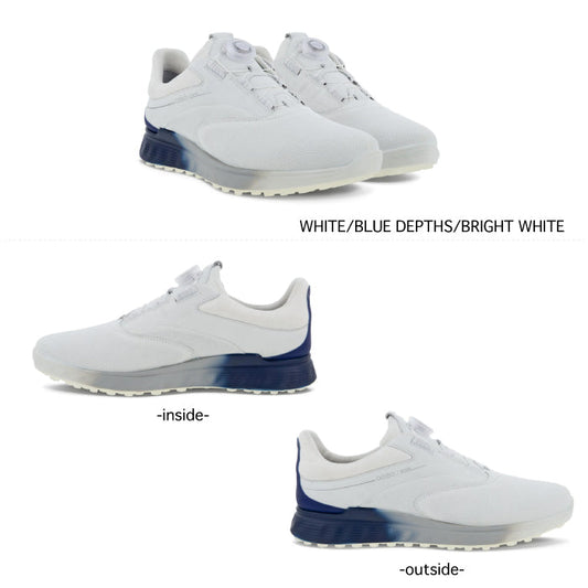 ECCO エコー メンズ ECCO M GOLF S-THREE BOA ハイブリッドゴルフシューズ 防水 透湿機能 102954