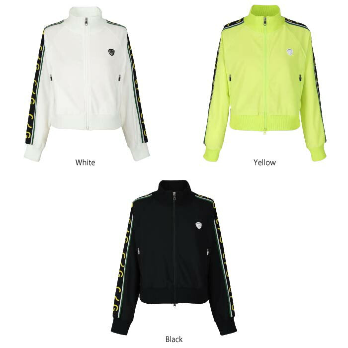 CPG GOLF シーピージーゴルフ ブルゾン ゴルフウェア レディース Hi-Streetストレッチメッシュショートトラックジャケット セットアップ対応 1103-24116