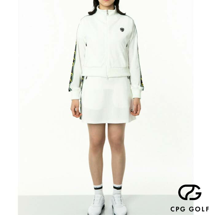 CPG GOLF シーピージーゴルフ ブルゾン ゴルフウェア レディース Hi-Streetストレッチメッシュショートトラックジャケット セットアップ対応 1103-24116
