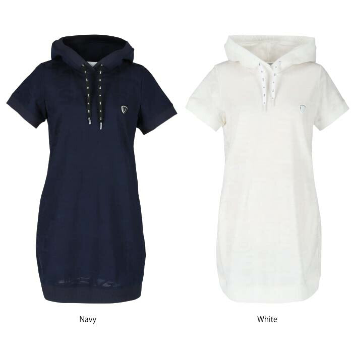 CPG GOLF シーピージーゴルフ レディース WOMEN タイポグラフィJQ フーディーワンピース 1107-24114
