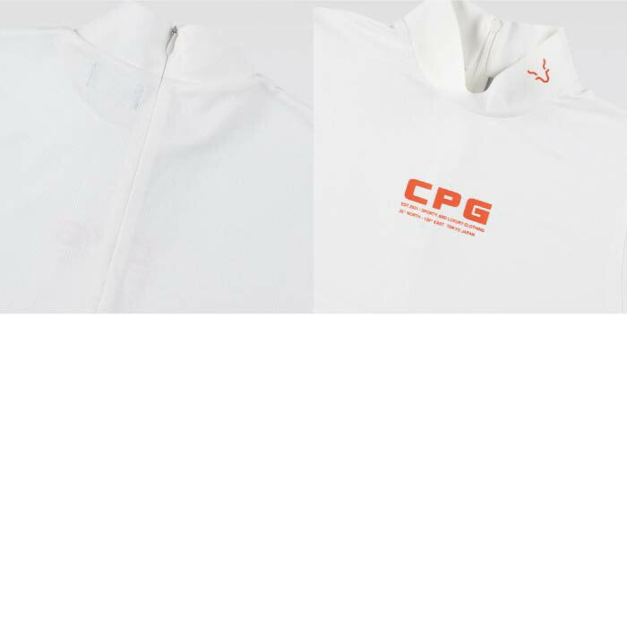CPG GOLF シーピージーゴルフ ゴルフウェア レディース 半袖シャツ NEW LOGO MOCK NECK SS 吸水速乾 UVカット 消臭効果 1109-25102