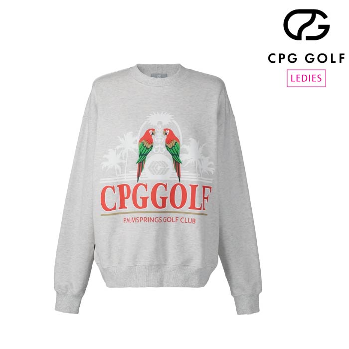 CPG GOLF シーピージーゴルフ ゴルフウェア レディース 長袖スウェットシャツ SWEAT SHIRTS オーバーサイズ 1109-25132