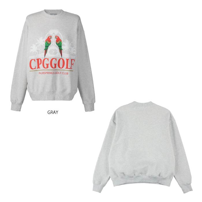 CPG GOLF シーピージーゴルフ ゴルフウェア レディース 長袖スウェットシャツ SWEAT SHIRTS オーバーサイズ 1109-25132