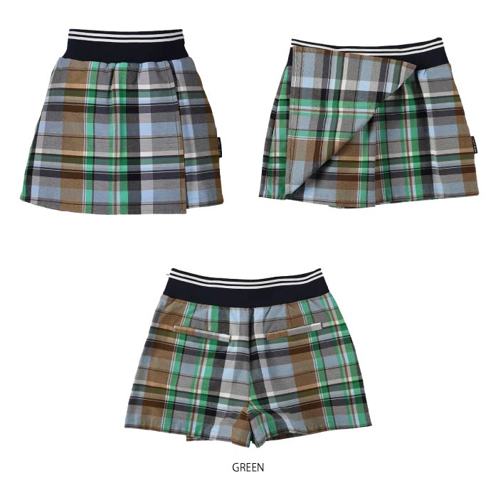 CPG GOLF シーピージーゴルフ ゴルフウェア レディース ショートパンツ WRAP PANTS CHECK ストレッチ機能 1205-25119