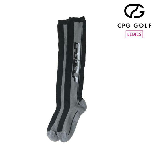 CPG GOLF シーピージーゴルフ ゴルフウェア レディース 靴下 Vertical logo high socks タテロゴハイソックス 1511-23203