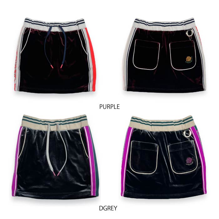 DECEMBERMAY ディセンバーメイ レディース Warm Velours skirt【セットアップ対応】2-312-2545