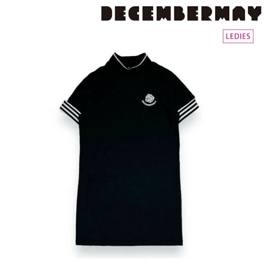 DECEMBERMAY ディセンバーメイ レディース ゴルフウェア 半袖モックネックシャツ Popcorn jersey mock one piece / WOMEN 2-405-3003