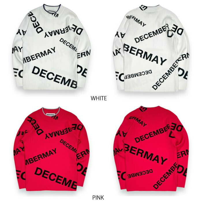 DECEMBERMAY ディセンバーメイ ゴルフウェア レディース ニット Logo pattern Rib knit/ WOMEN 2-412-1033