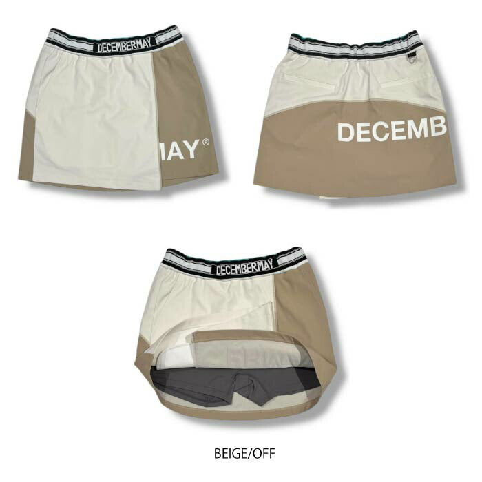 DECEMBERMAY ディセンバーメイ ゴルフウェア レディース スカート Bi-color logo skirt/WOMEN オールシーズン 2-505-2553