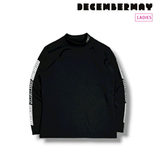 DECEMBERMAY ディセンバーメイ ゴルフウェア レディース 長袖モックネックシャツ Inner boa mock neck/ WOMEN 裏起毛素材 保温性 伸縮性 2-512-0523