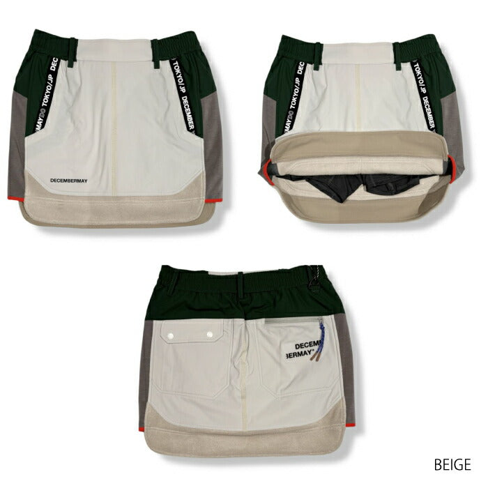 DECEMBERMAY ディセンバーメイ ゴルフウェア レディース フリース スカート Cozy fleece skirt / WOMEN 保温 防風 セットアップ対応 2-512-2557