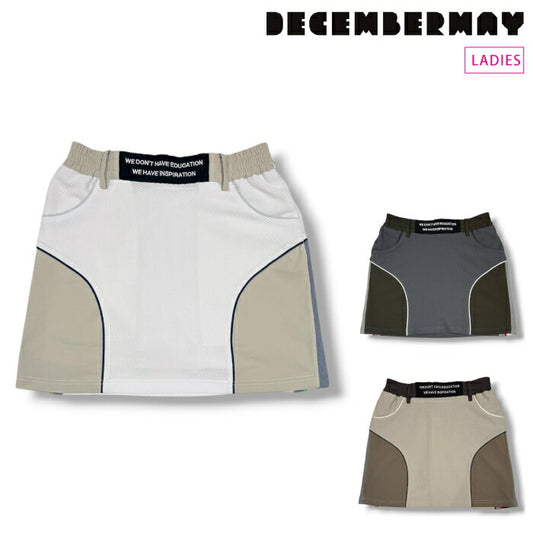 DECEMBERMAY ディセンバーメイ ゴルフウェア レディース Coolness mesh cheerful skirt WOMEN スカート ストレッチ トリコットメッシュ素材 2-605-2528