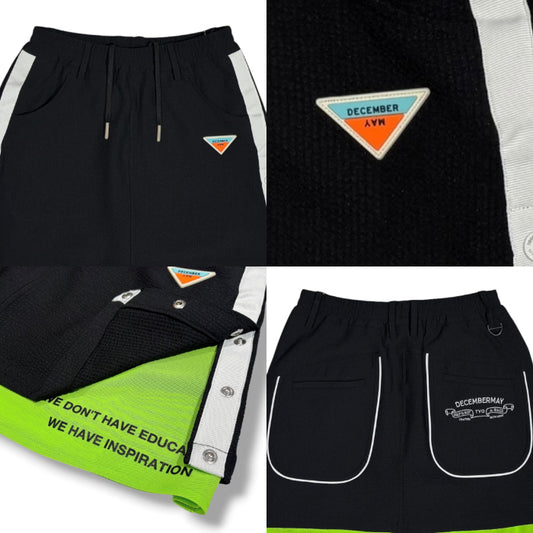 DECEMBERMAY ディセンバーメイ ゴルフウェア レディース Newport seersucker skirtt スカート ストレッチ性 UVカット サッカー生地 ウエストゴム+ドローコード セットアップ対応 2-605-2529