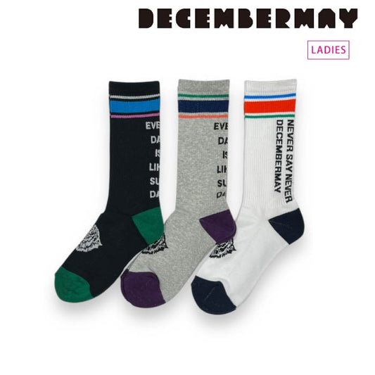 DECEMBERMAY ディセンバーメイ ゴルフウェア レディース ソックス high gage rib sox/ WOMEN 定番品 2-999-4105