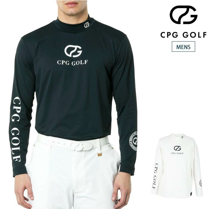 CPG GOLF シーピージーゴルフ 長袖シャツ ゴルフウェア メンズ MENS グラフィックモックネックLS（ロングスリーブ）吸水速乾  2109-24101