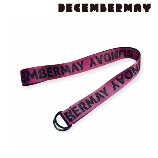DECEMBERMAY ディセンバーメイ メンズ レディース ネオンカラー バイカラー テープベルト Neo Logo Jacquard Dangle Belt / UNISEX 3-999-4506