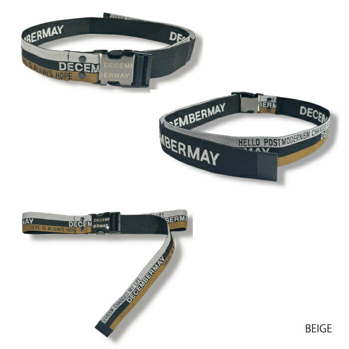 DECEMBERMAY ディセンバーメイ ゴルフウェア メンズ レディース Double Jacquard Belt UNISEX バックルベルト 2サイズ展開 3-999-4508