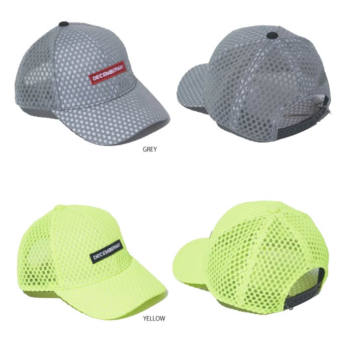 DECEMBERMAY ディセンバーメイ メンズ レディース ユニセックス ゴルフキャップ メッシュ Full mesh rogo Cap / UNISEX 3-999-5008