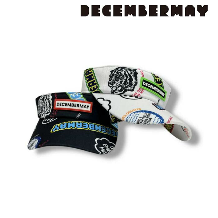 DECEMBERMAY ディセンバーメイ ゴルフ メンズ レディース Livelimix print visor/ UNISEX 軽量 速乾 UVカット 汗染み防止 3-999-5119