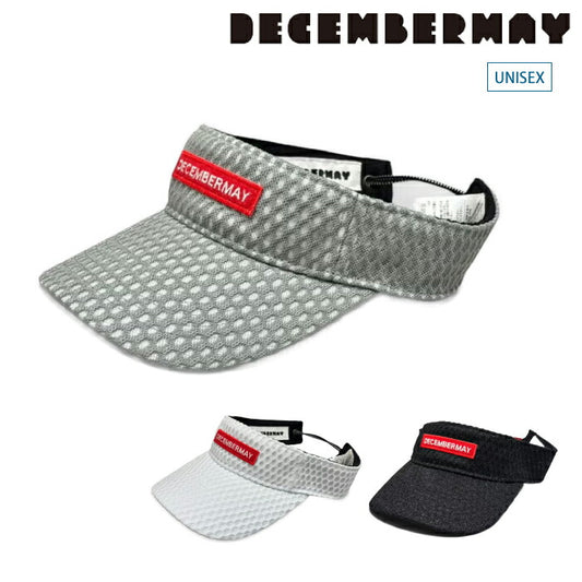 DECEMBERMAY ディセンバーメイ ゴルフウェア メンズ レディース Full mesh rogo Visor UNISEX メッシュバイザー 斬新なデザイン 3-999-5129