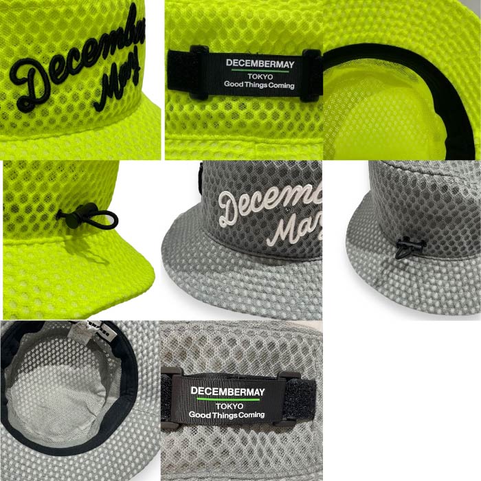 【2023 春夏】メンズ レディース おしゃれ おすすめ 新作 DECEMBERMAY ディセンバーメイ メンズ レディース Full mesh Bucket hat Honeycomb 3-999-5310