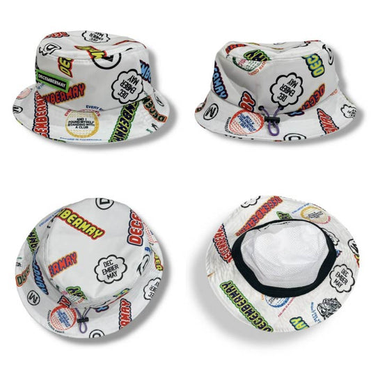 DECEMBERMAY ディセンバーメイ ゴルフ メンズ レディース グラフィカルバケットハット Livelimix print bucket hat/ UNISEX UVカット 汗染み防止 3-999-5319