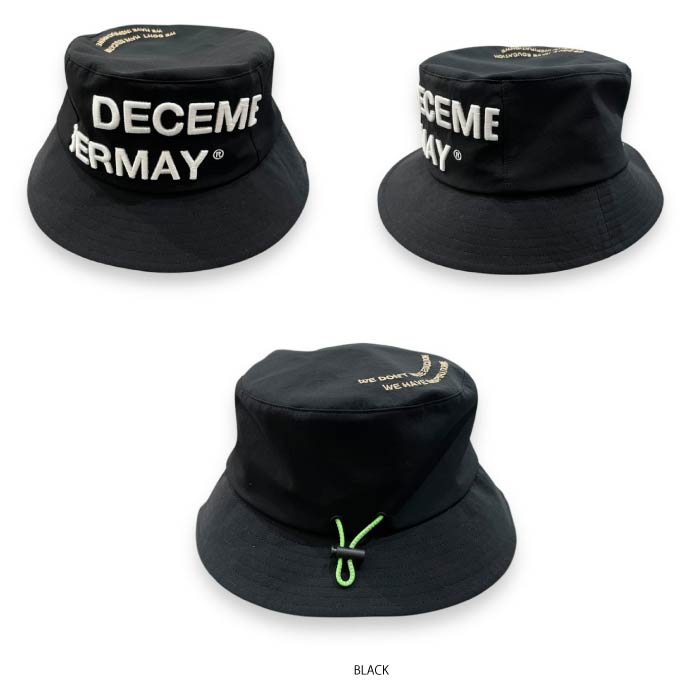 DECEMBERMAY ディセンバーメイ ゴルフ メンズ レディース 帽子 バケットハット water repellent bucket hat/ UNISEX 撥水 軽量 3-999-5322