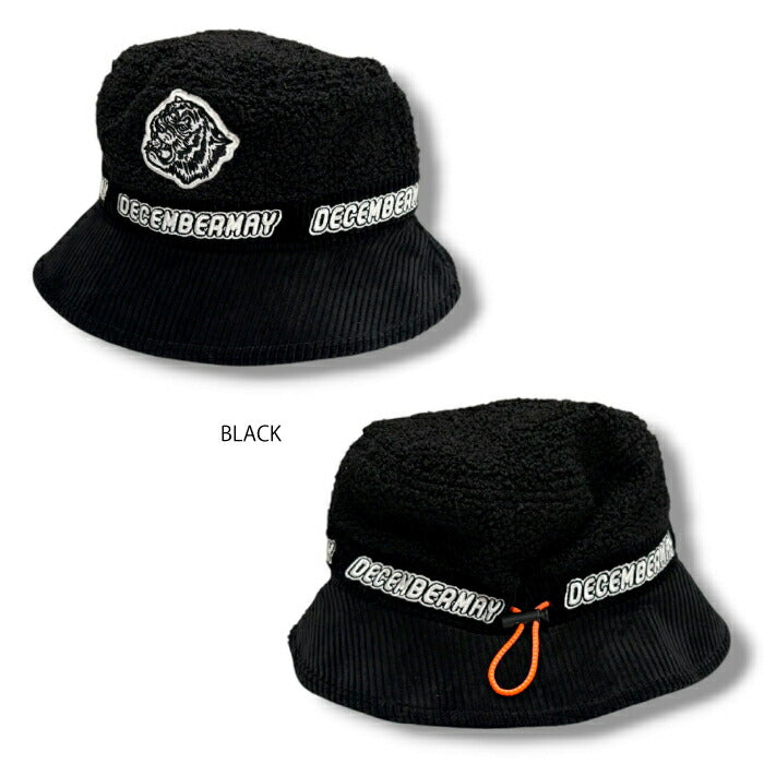 DECEMBERMAY ディセンバーメイ ゴルフウェア メンズ レディース Fluffy Boa bucket hat/ UNISEX ユニセックス ハット モコモコ素材 3-999-5328