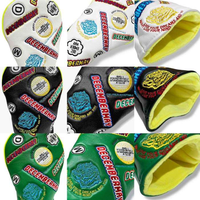 DECEMBERMAY ディセンバーメイ ゴルフ メンズ レディース Embroidery head cover for driver ドライバー用 ヘッドカバー 3-999-8011