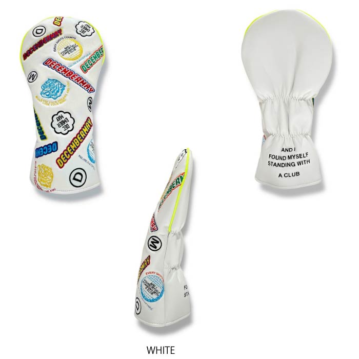 DECEMBERMAY ディセンバーメイ ゴルフ メンズ レディース Embroidery head cover for driver ドライバー用 ヘッドカバー 3-999-8011