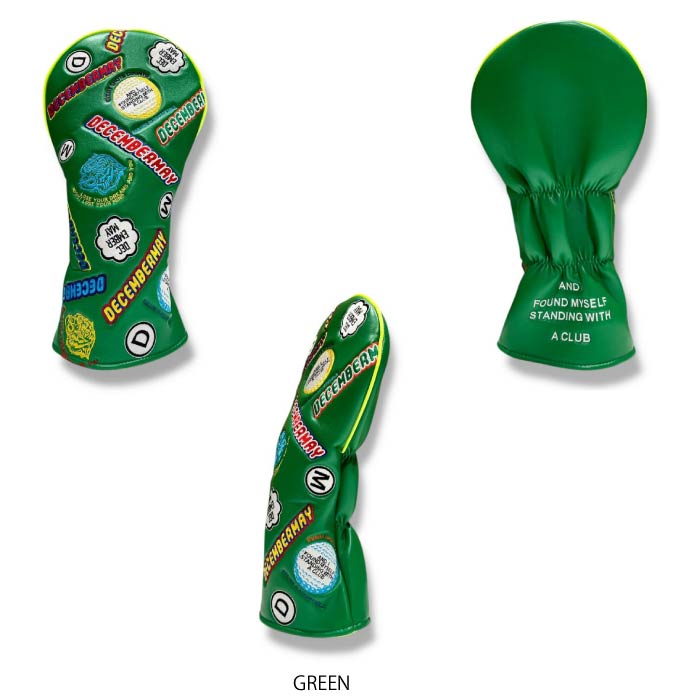 DECEMBERMAY ディセンバーメイ ゴルフ メンズ レディース Embroidery head cover for driver ドライバー用 ヘッドカバー 3-999-8011