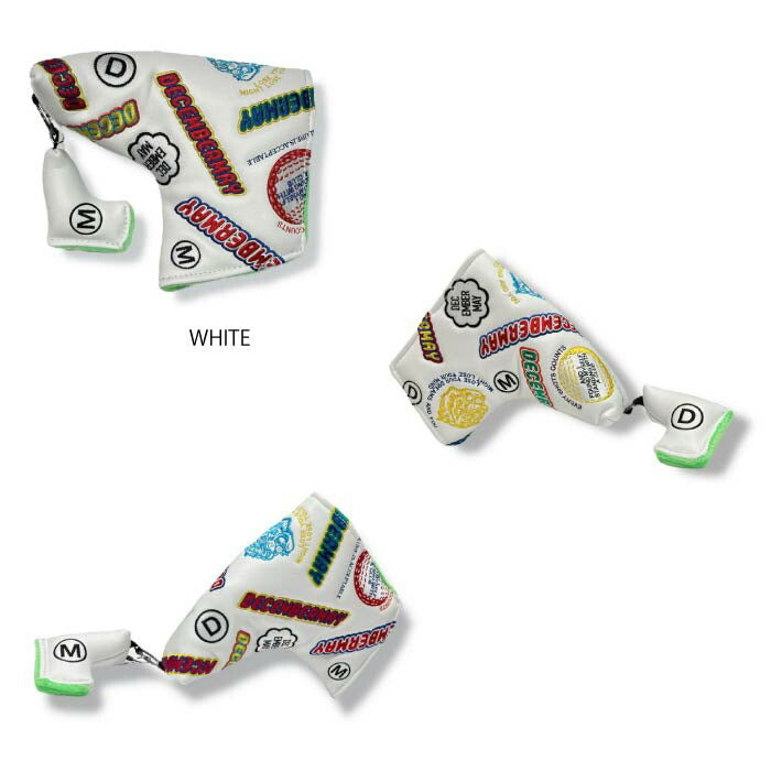 DECEMBERMAY ディセンバーメイ ゴルフ メンズ レディース Embroidery head cover for putter cover パター用 ヘッドカバー 3-999-8014