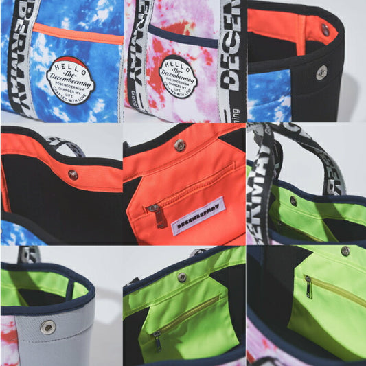 DECEMBERMAY ディセンバーメイ メンズ レディース <NEW> Tie dye art Neopren mini tote / UNISEX カートバッグ 3-999-8518