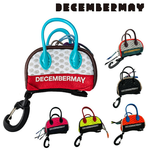 DECEMBERMAY ディセンバーメイ ゴルフ ボールポーチ メンズ レディース Honeycomb Mesh ball pouch / UNISEX 新色 カラフル クッション性 通気性 ダブルラッセル素材 カラナビ付き 3-999-8523