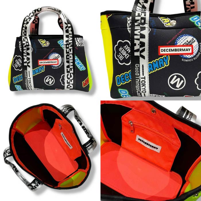 DECEMBERMAY ディセンバーメイ ゴルフ メンズ レディース カートバッグ Livelimix print 2WAY neoprene mini tote bag / UNISEX ミニトートバッグ 3-999-8526