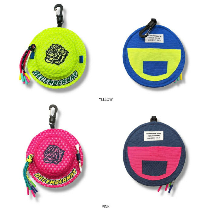 DECEMBERMAY ディセンバーメイ ゴルフ バケットハット型ポーチ メンズ レディース Mesh bucket hat pouch/ UNISEX 3-999-8531