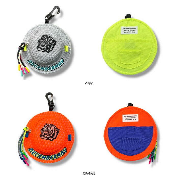 DECEMBERMAY ディセンバーメイ ゴルフ バケットハット型ポーチ メンズ レディース Mesh bucket hat pouch/ UNISEX 3-999-8531