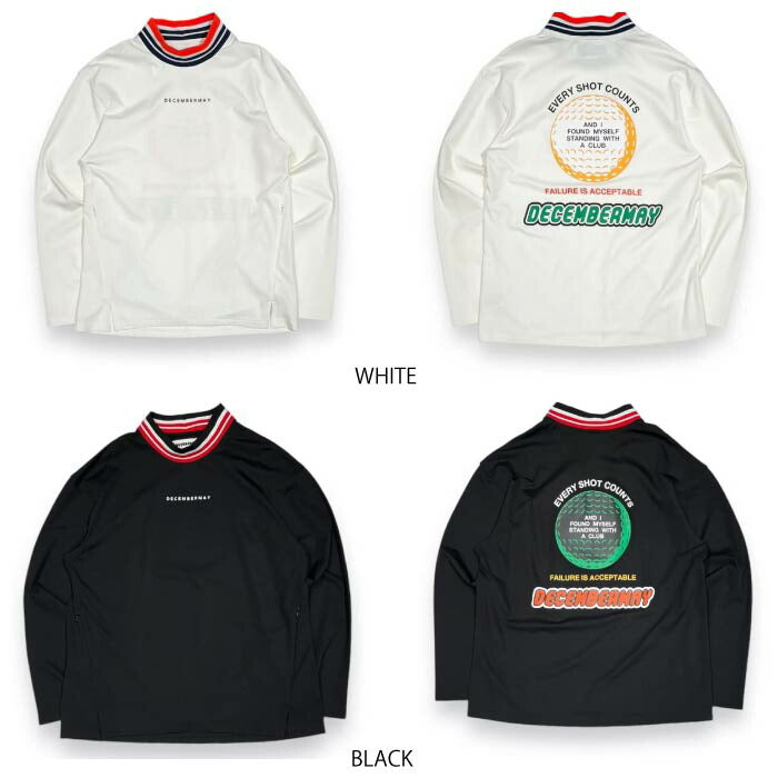 DECEMBERMAY ディセンバーメイ ゴルフウェア メンズ レディース 長袖シャツ Catchy long sleeve Tee / UNISEX 4-412-1106