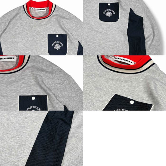 DECEMBERMAY ディセンバーメイ ゴルフウェア メンズ レディース Smooth adjustment hem mockshirt UNISEX モックネック スウェット プルオーバー アノラック ストレッチ性 UVカット 4-512-1117