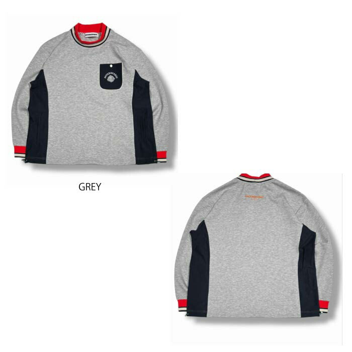 DECEMBERMAY ディセンバーメイ ゴルフウェア メンズ レディース Smooth adjustment hem mockshirt UNISEX モックネック スウェット プルオーバー アノラック ストレッチ性 UVカット 4-512-1117