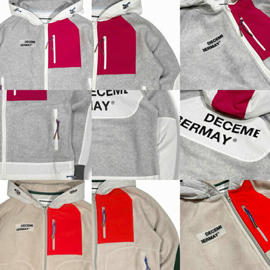 DECEMBERMAY ディセンバーメイ ゴルフウェア メンズ レディース フリース ジップアップパーカー Cozy fleece Jacket/UNISEX フーディー ブルゾン アウター 保温 防風 セットアップ対応 4-512-1207